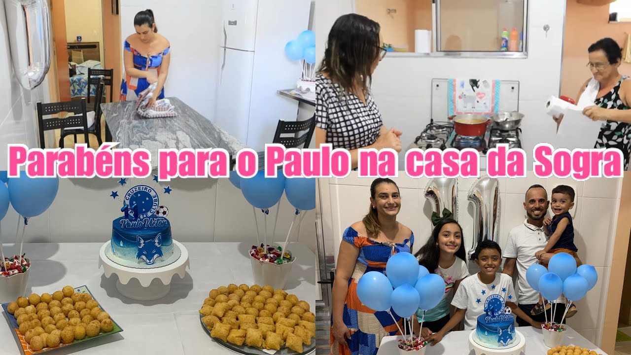 Cantamos parabéns para ele ,comemoração simples mas com muito carinho | LAÍS VELOSO