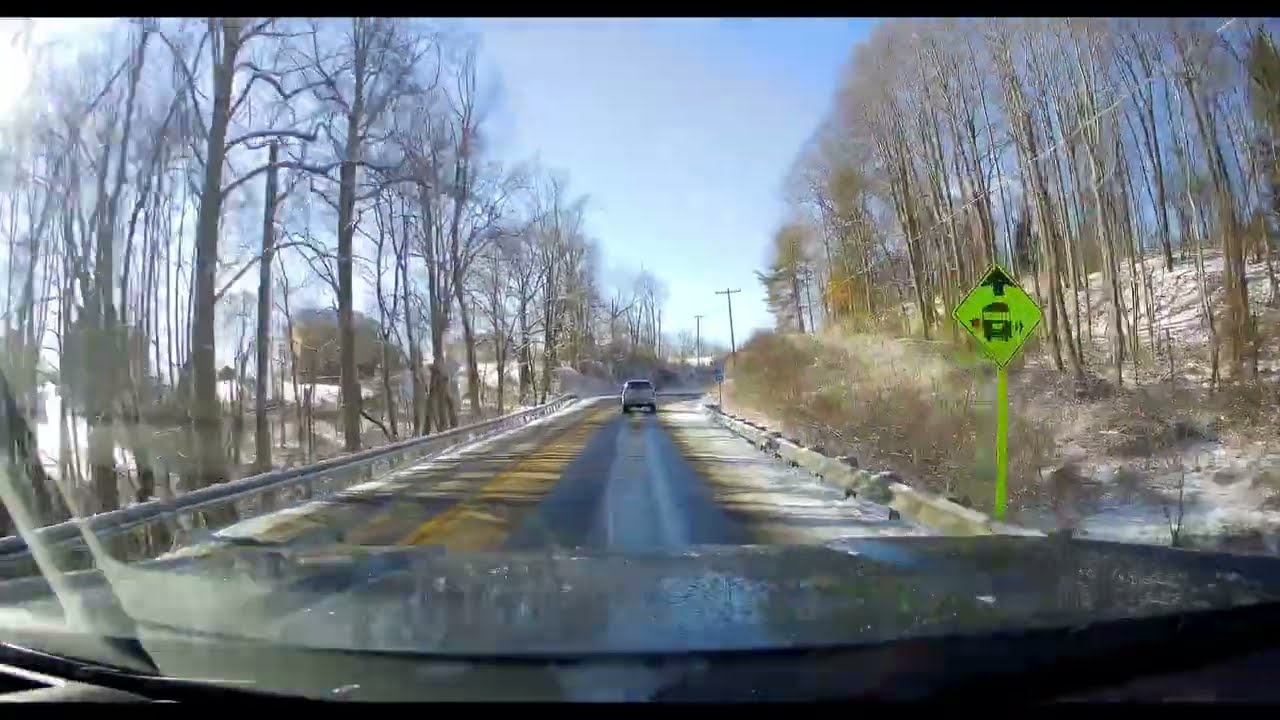 Athens West Virginia to Princeton West Virginia on Route 20 in the winter