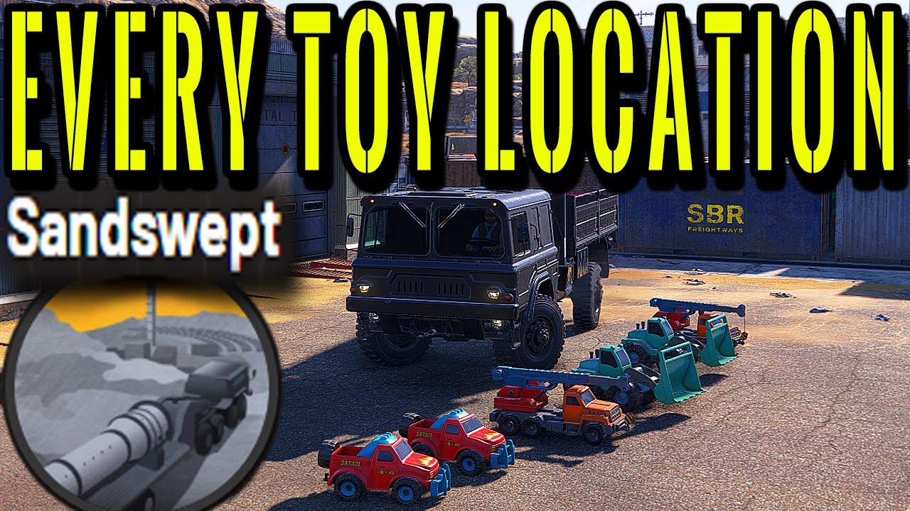 Every hidden toy location on Sandswept and 