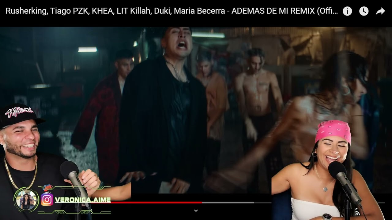 Rusherking, Tiago PZK, KHEA, LIT Killah, Duki, Maria Becerra - ADEMAS DE MI REMIX {Reaccion/Podcast}