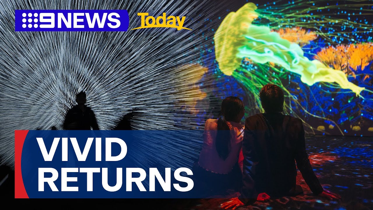 Australia's biggest and brightest annual lighting show returns | 9 News Australia