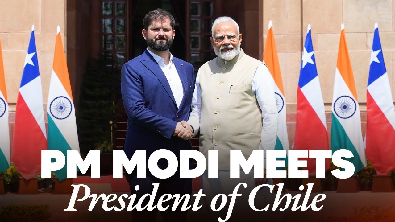 LIVE: PM Modi meets President of Chile, H.E. Mr. Gabriel Boric Font, at Hyderabad House