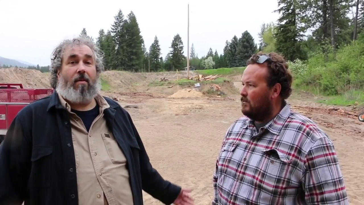 Paul Wheaton, building berms for privacy and protection at Wheaton Labs