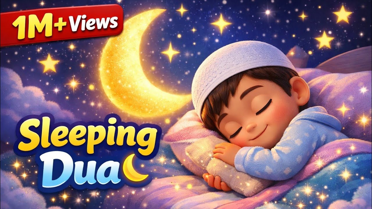 Sleeping Dua for Kids 🌙 | Cute Islamic Bedtime Prayer Animation
