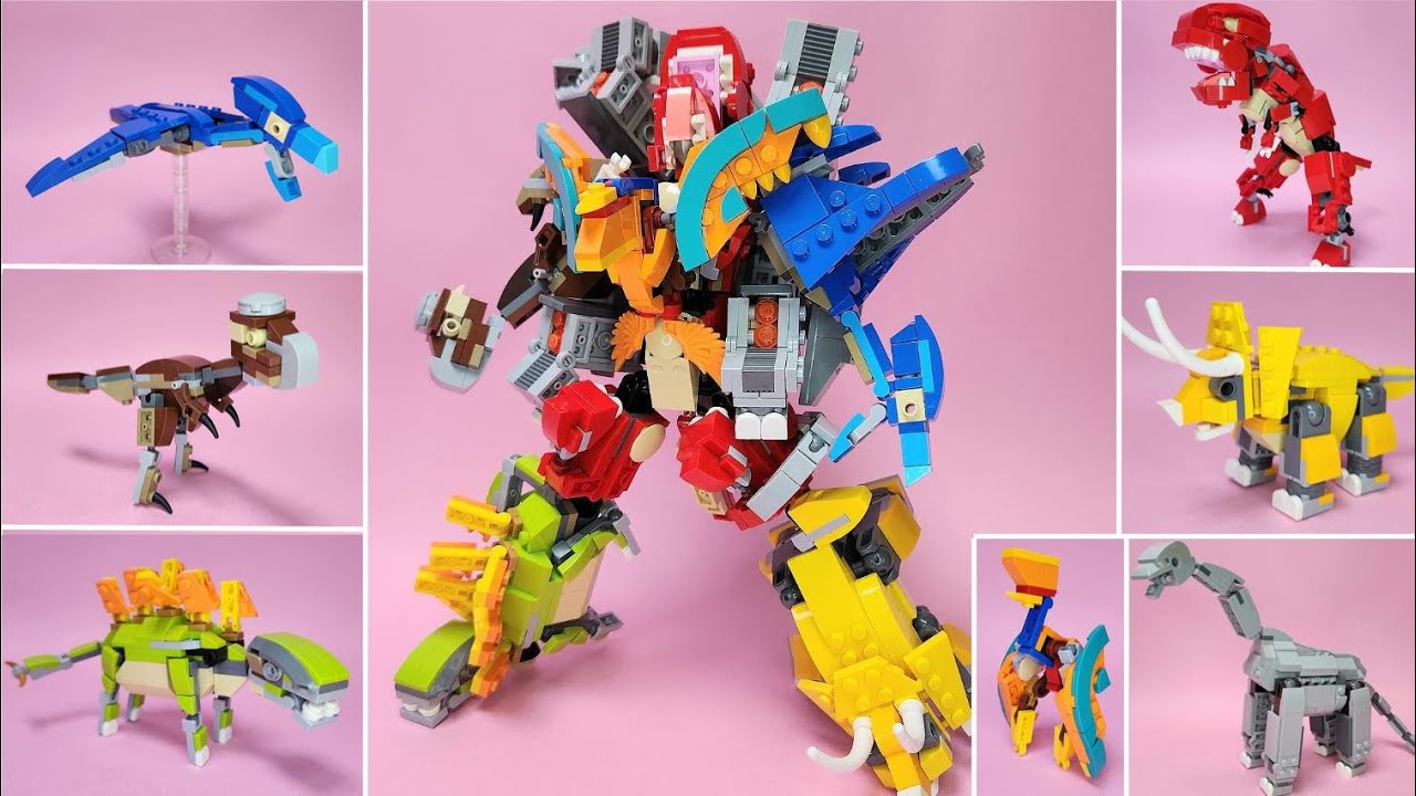Комбинированный робот Lego Dinosaur (Макс.)