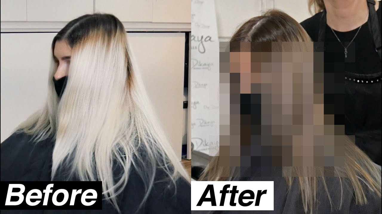 BLONDE TO ASHY BROWN CRAZY HAIR TRANSFORMATION 2020 | PART 2