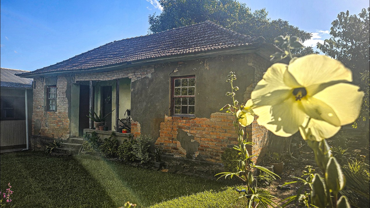 LINDA CASA ANTIGA, MAS VEJA SÓ ISSO NAS PAREDES!