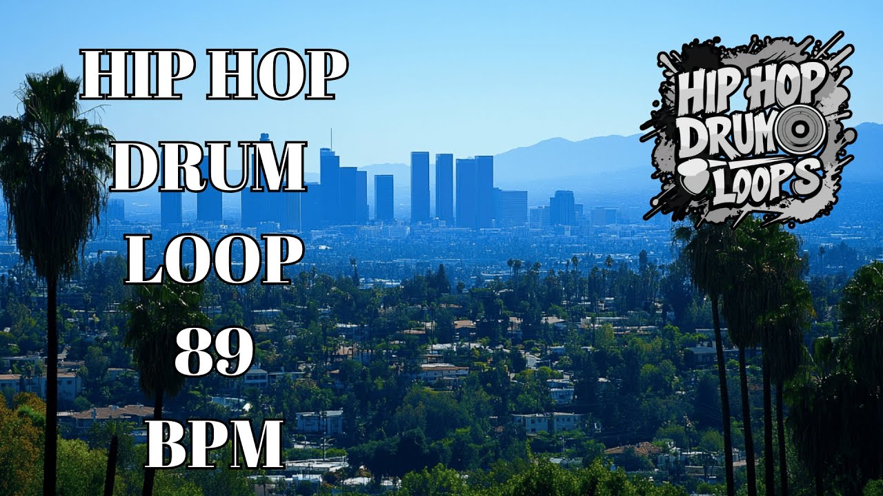 89 BPM Hip Hop Drum Loop &ndash; Smooth Mid-Tempo Groove