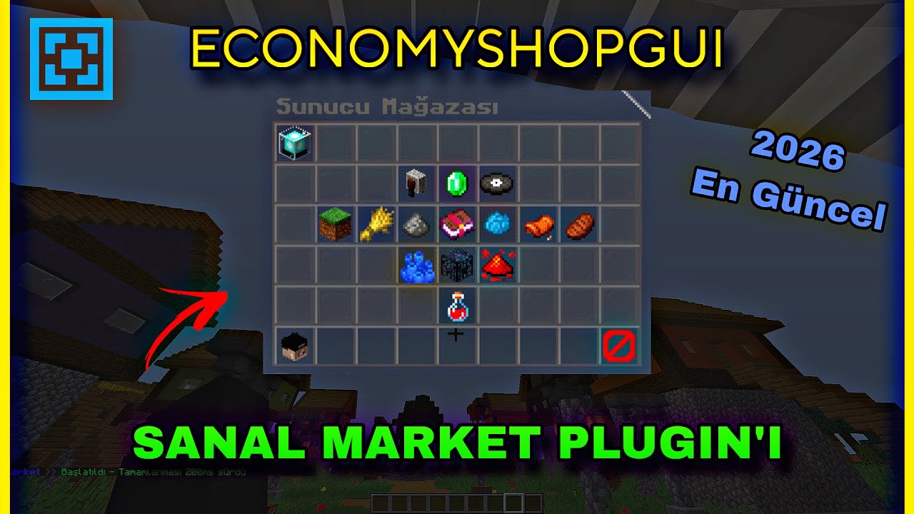 ATERNOS SANAL MARKET VE SATMA PLUGİNİ | DETAYLI ANLATIMLI GÜNCEL 2026 