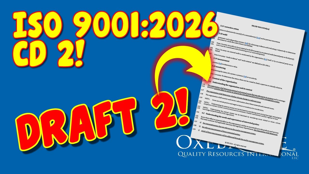 ISO 9001:2026 CD 2 Review