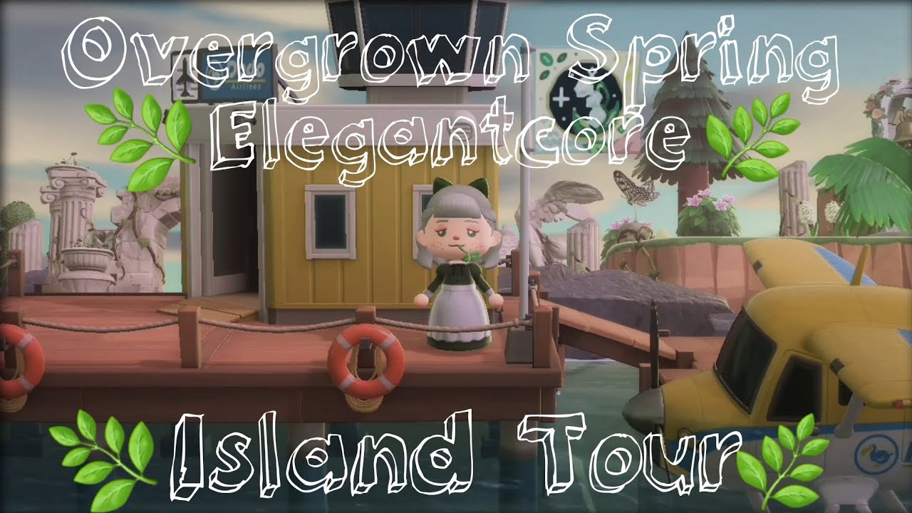 My 🌿🍃Overgrown Spring Elegantcore Island Tour🍃🌿 ACNH