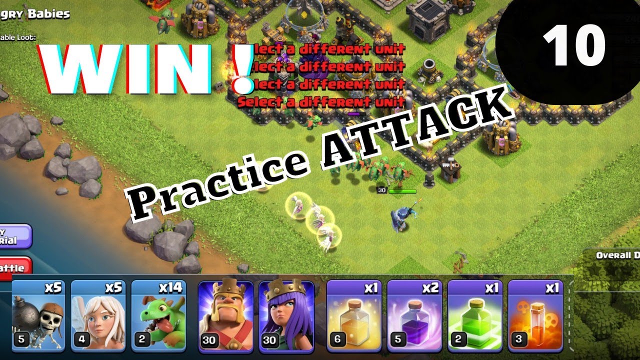 Clash of Clans Practice || TownHall 9 Angry Babies