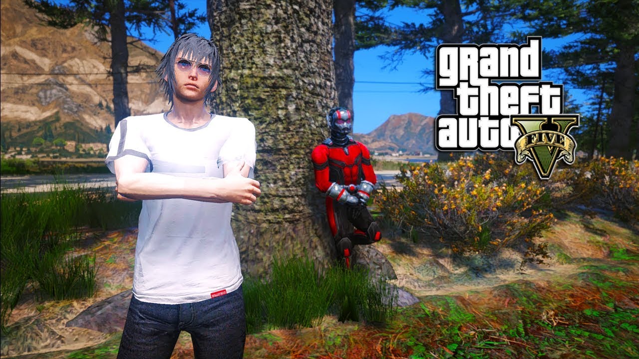 GTA 5 - PRINCE NOCTIS & ANT-MAN IN TOO MANY DAMN TREES (GTA 5 PC MODS)