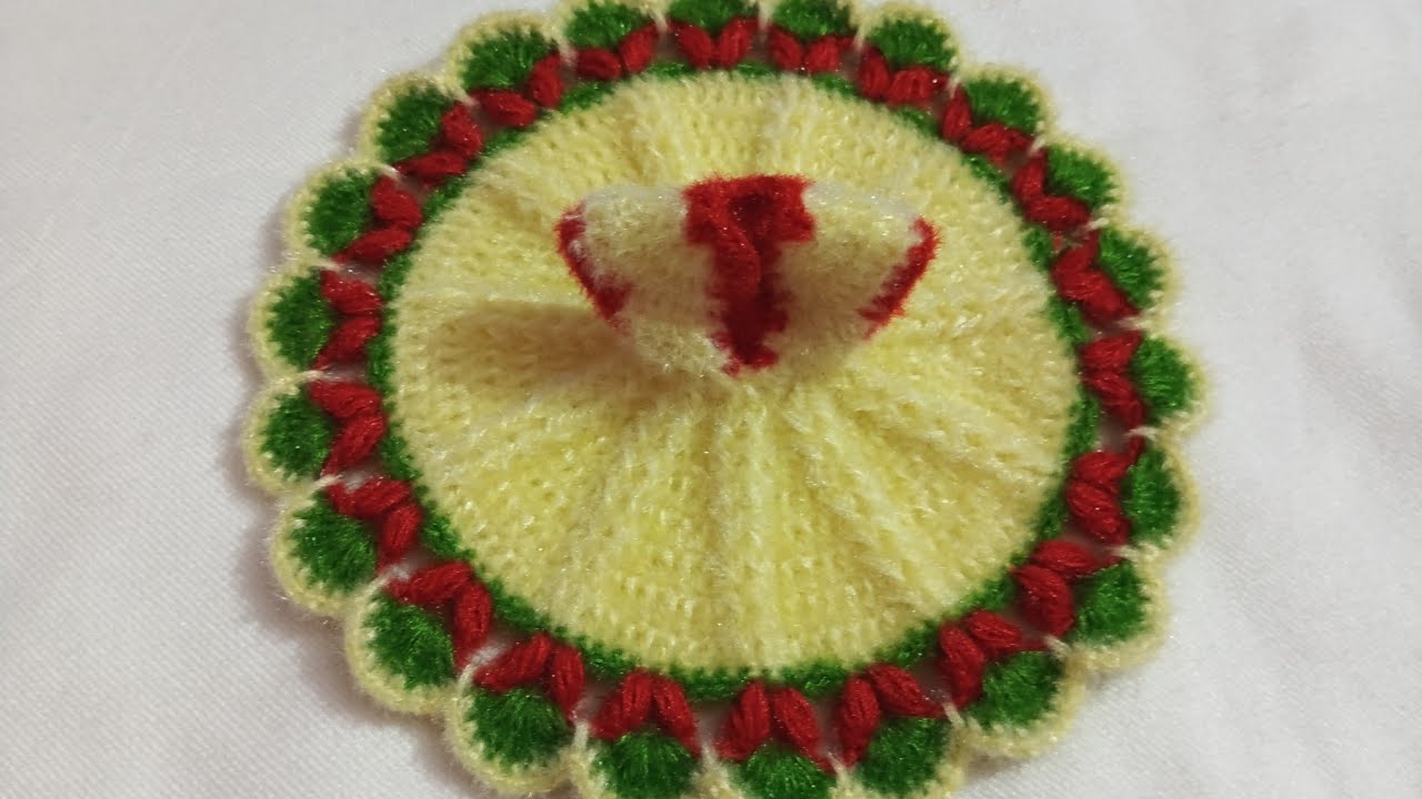 Easy and beautiful winter flower dress for gopal ji ll कान्हाजी की नई डिजाइन ऊनी पोशाक #viralvideo 🧿