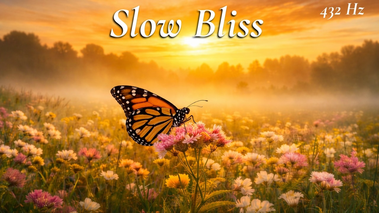 Slow Bliss – Butterfly Dance | 432 Hz Relaxation Music for Deep Calm, Meditation & Rest