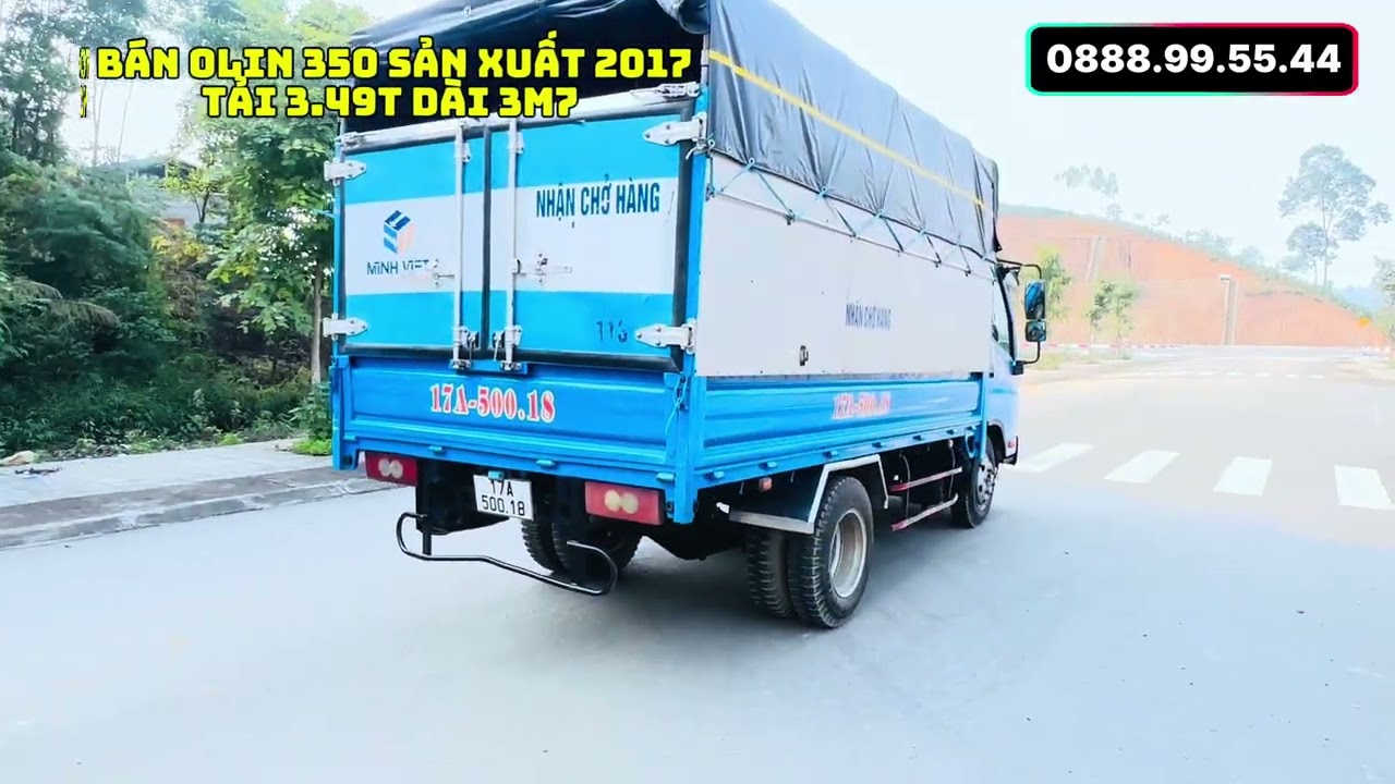 Bán olin 350 sản xuất 2017 tải 3.49T dài 3m7  máy số nguyên zin , cam kết không đâm va 