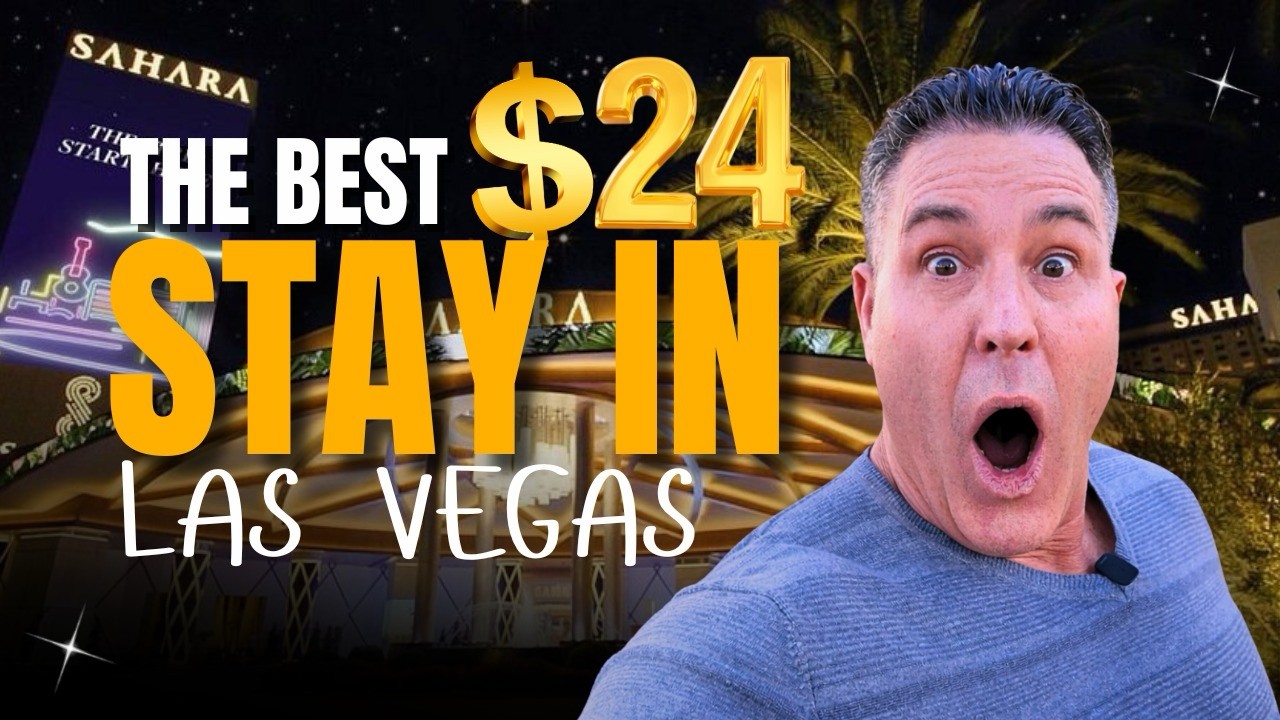 🏨 The Best $24 Hotel in Las Vegas? Sahara Room Review & Tour