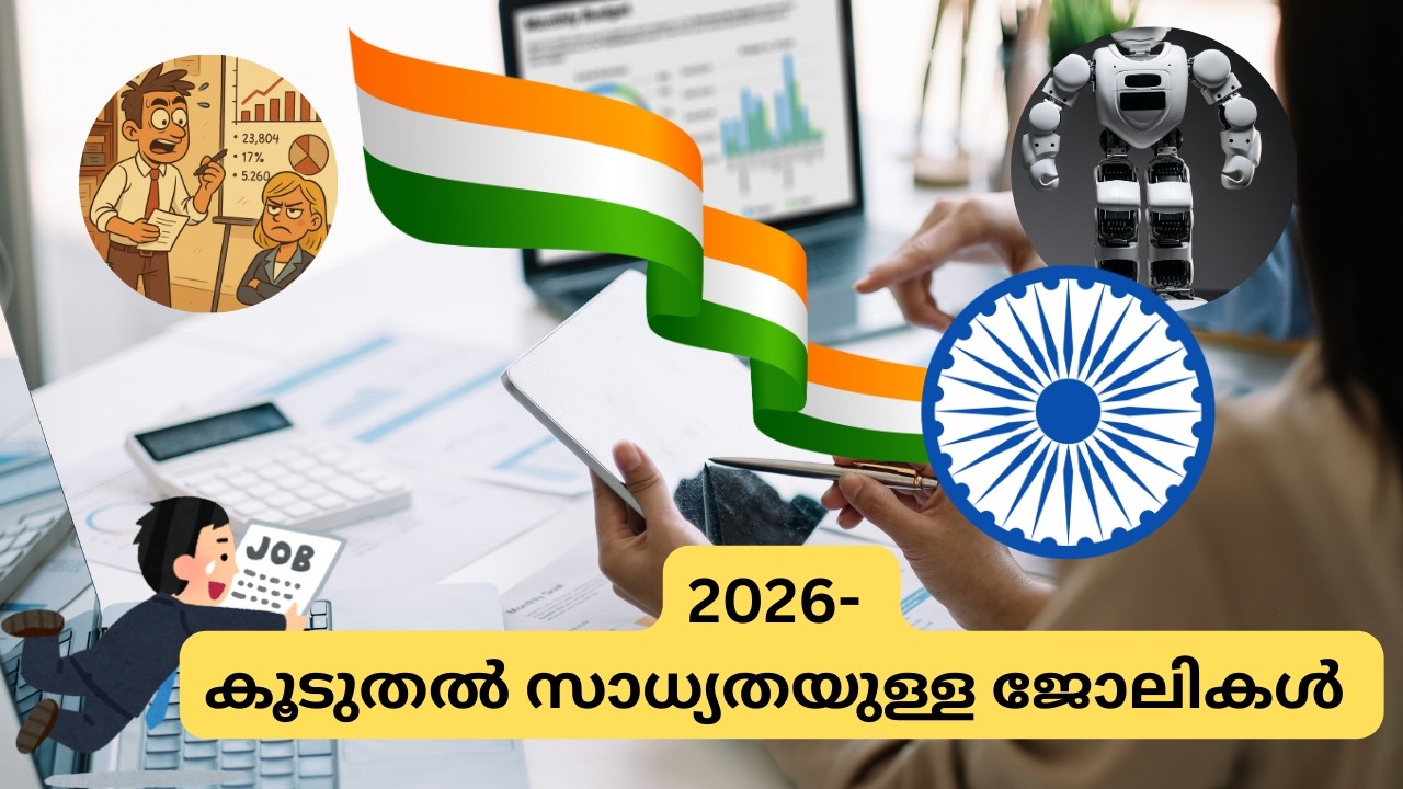 ഇന്ത്യയിൽ ഏറ്റവും വേഗത്തിൽ വളരുന്ന 25 ജോലികൾ - 2026ഇൽ