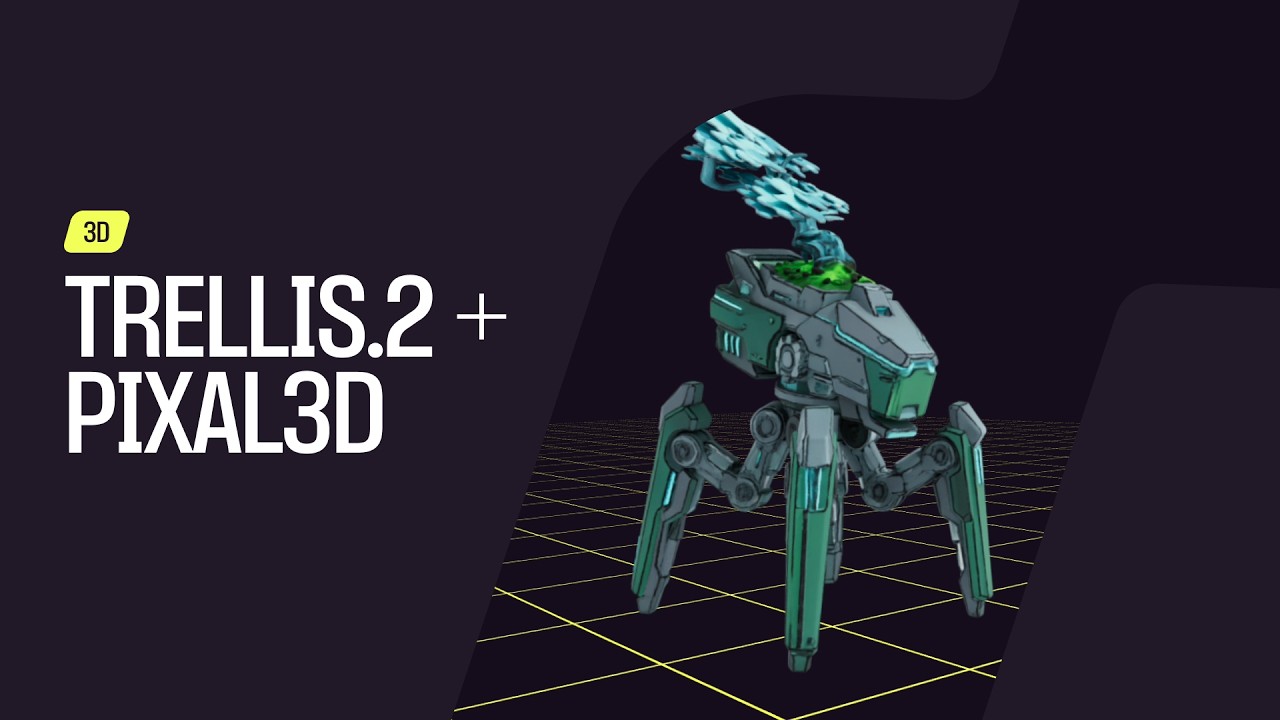 Trellis.2 and Pixal3D are now native in ComfyUI core
