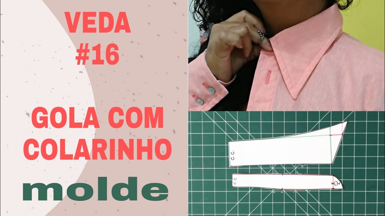 VEDA #16 Como fazer Molde de GOLA E COLARINHO perfeitos