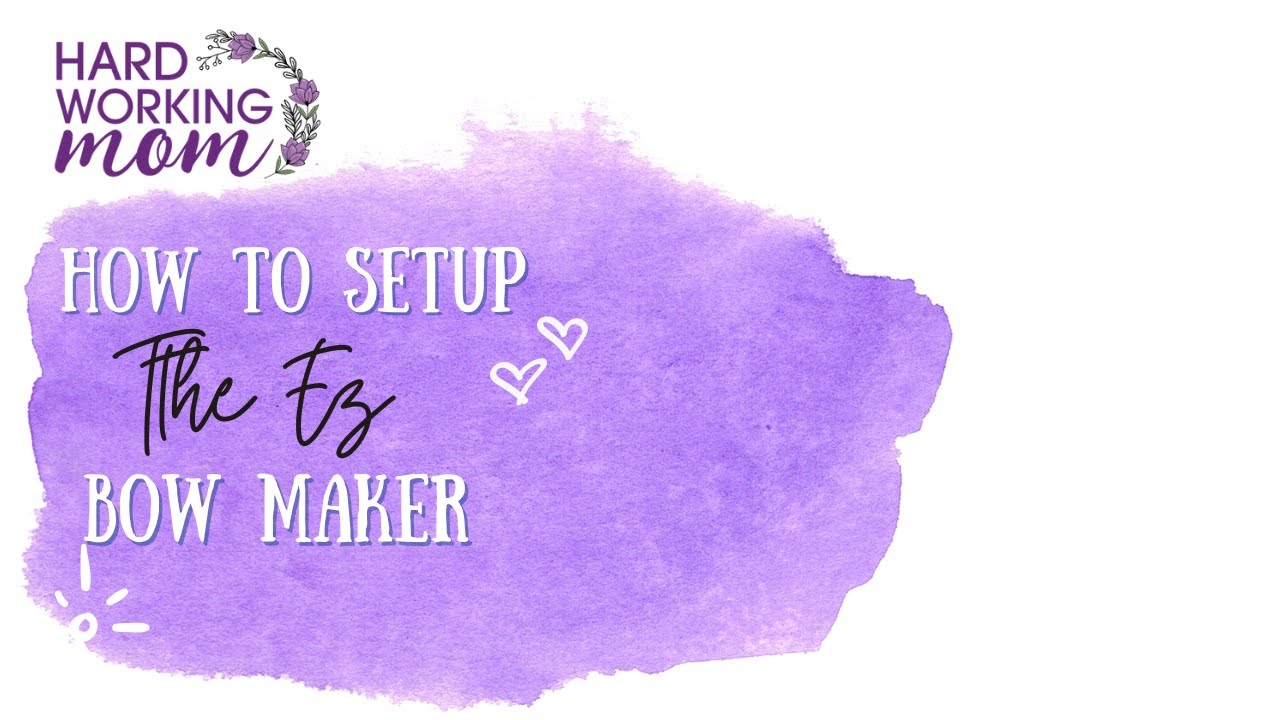 Hard Working Mom Shows Us How to Put Together Her Secret Weapon for Making Bows - The EZ Bow Maker