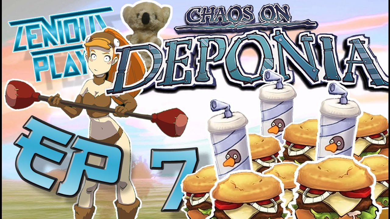 Chaos on Deponia #7 McThulu Platypus Burger Takeaway (Full Game Play Through)