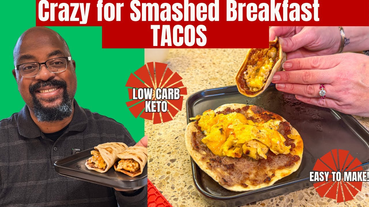 Smashing Everything! Keto/Low Carb Friendly Breakfast Smash Tacos