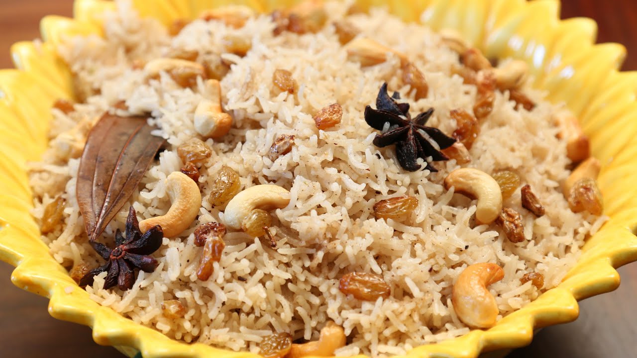 Ghee Rice Recipe | How To Make Ghee Rice At Home | Divine Taste With Anushruti