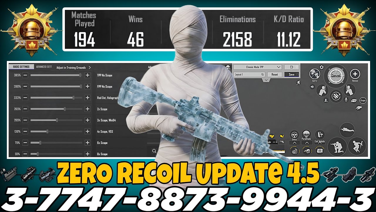 NEW UPDATE 4.5 CODE 🔥 PUBG MOBILE/BGMI SENSITIVITY SETTINGS 2026 | BEST SCOPE SENSITIVITY SETTINGS✅