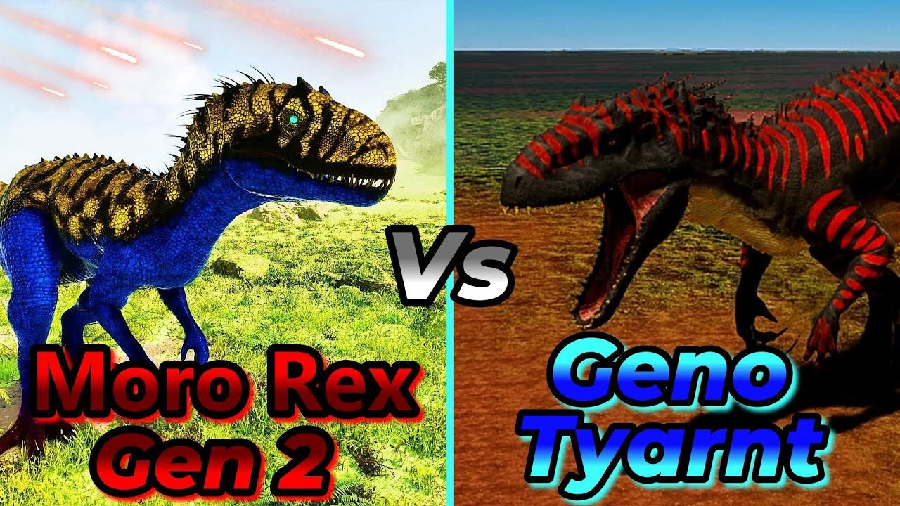 Moro Rex Gen2 Vs Genotyant | Ark Survival Ascended | Ark Mods | Ark Battles | Gameplay | Ai Not Used