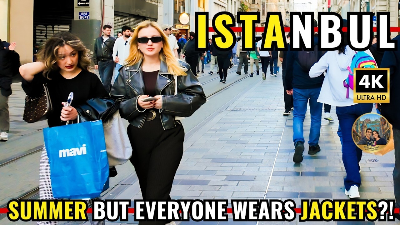 Istanbul Turkey 2026 4K Walking Tour | Istiklal Street Evening Walk Crowds, Shopping Street & Foods