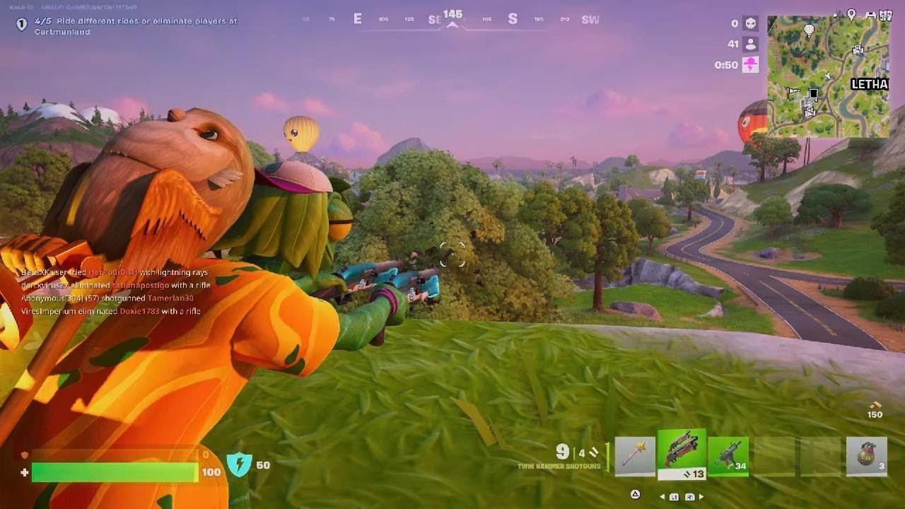 Mari playing fortnite