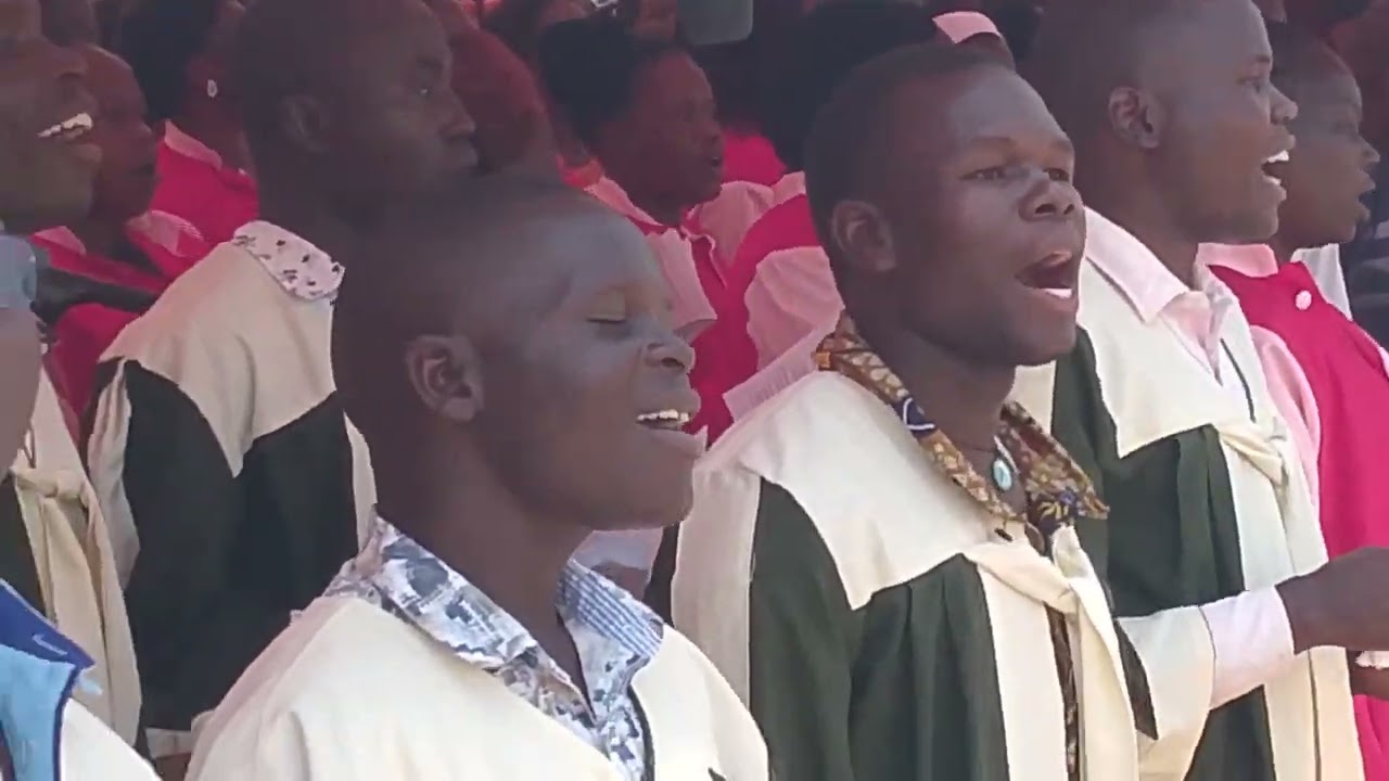 Nebbi Catholic diocese choir during bishop consecration (Rt rev Constantine Rupiny)
