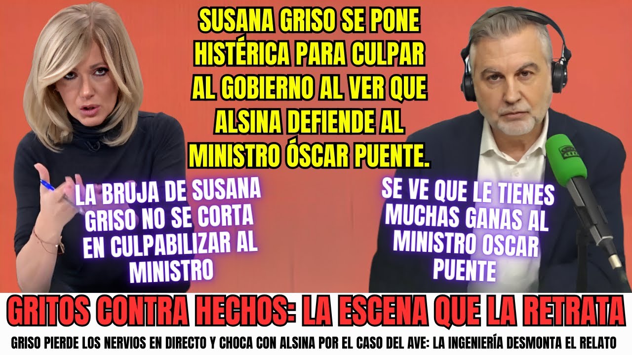 Histeria en plató por la vía rota del AVE mientras los expertos dan la razón al ministro