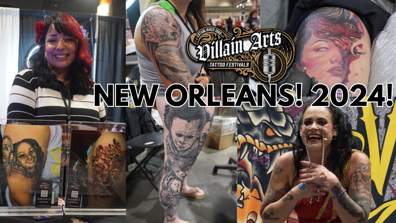 Best Tattoo Artists & Mind-Blowing Side Shows! New Orleans Villain Arts Tattoo Arts Festival 2024!