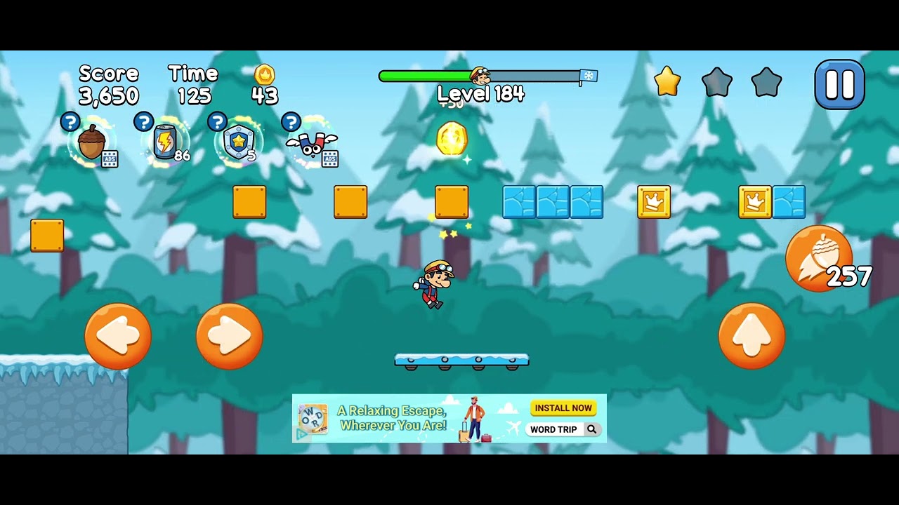 Leo's adventure jungle escape -Level 184-Game video #gamedesign #gamedevelopment #gaming 