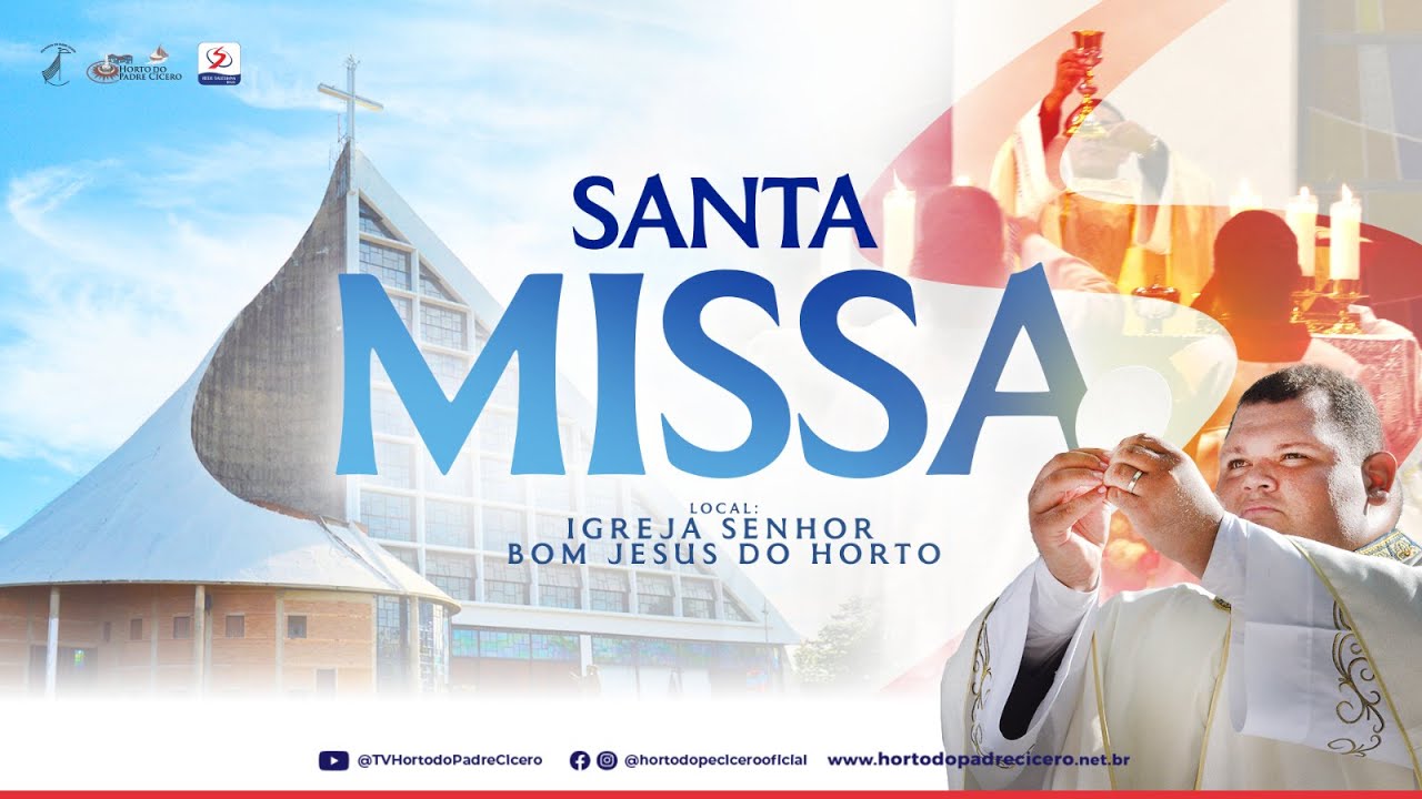 Santa Missa ao vivo 19h | 25/01/2026