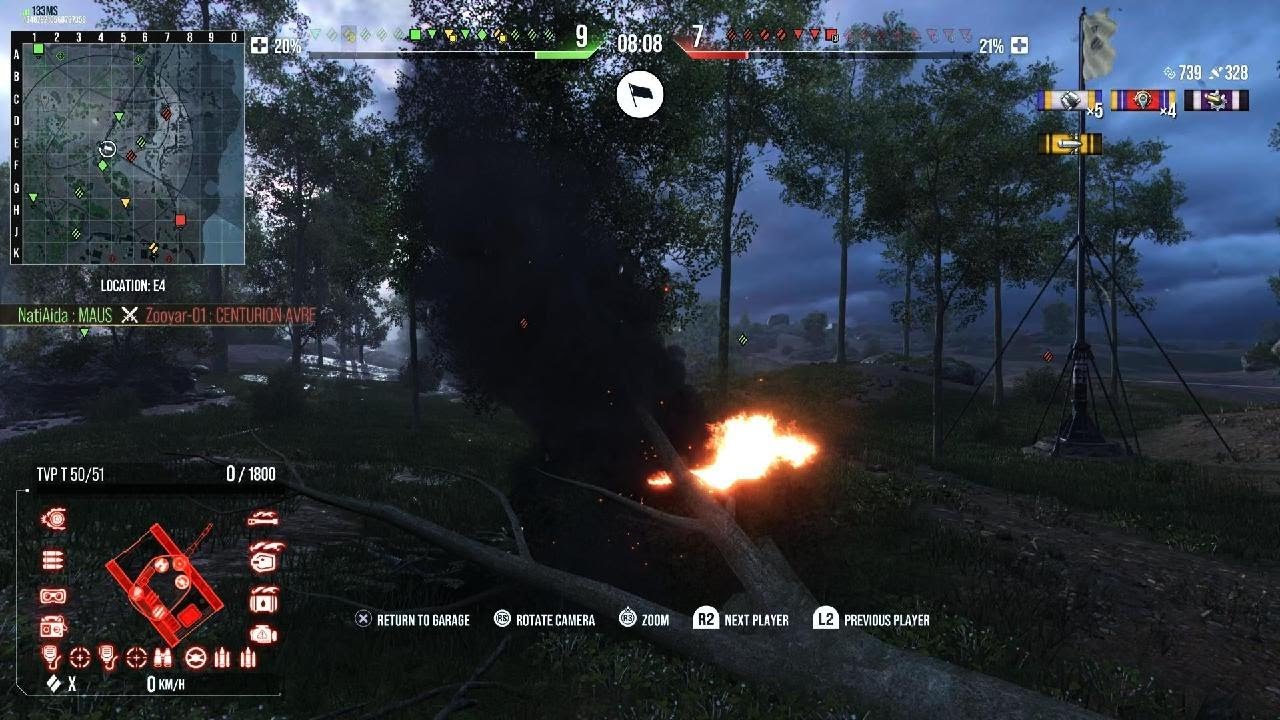 프랑스 중형 50B  World of Tanks 콘솔 ps5