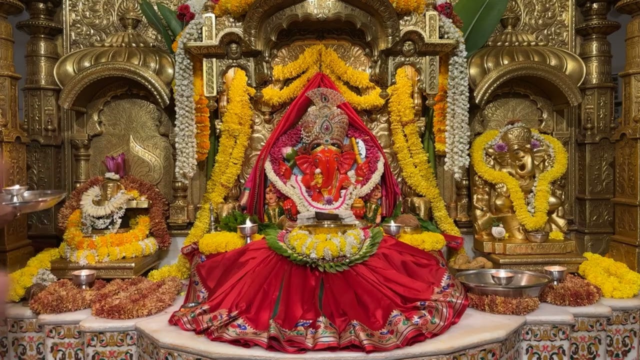 श्री सिद्धिविनायक LIVE आरती दर्शन | Siddhivinayak Ganpati Dadar Aarti🙏🏻 १५/०३/२०२६🛕