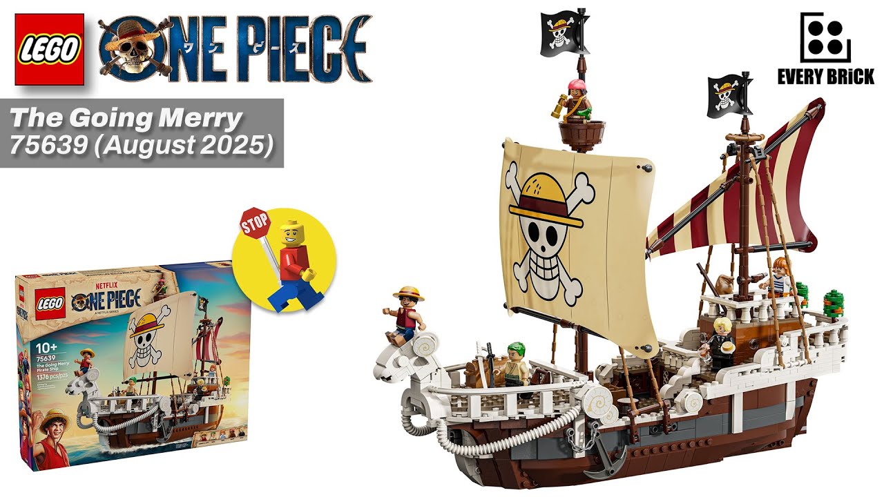 LEGO One Piece The Going Merry - 75639 Speed Build (60fps)