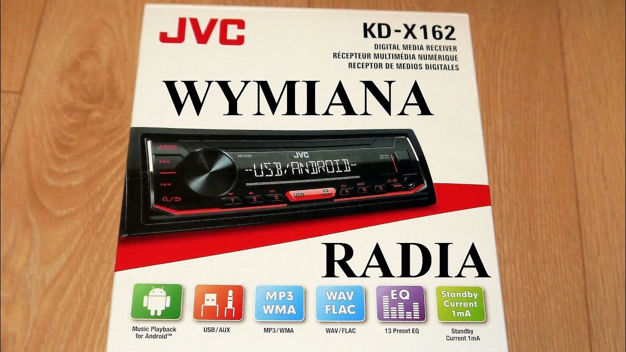 JVC KD-X162 - wymiana radia w Seat Leon 1 (1M1)