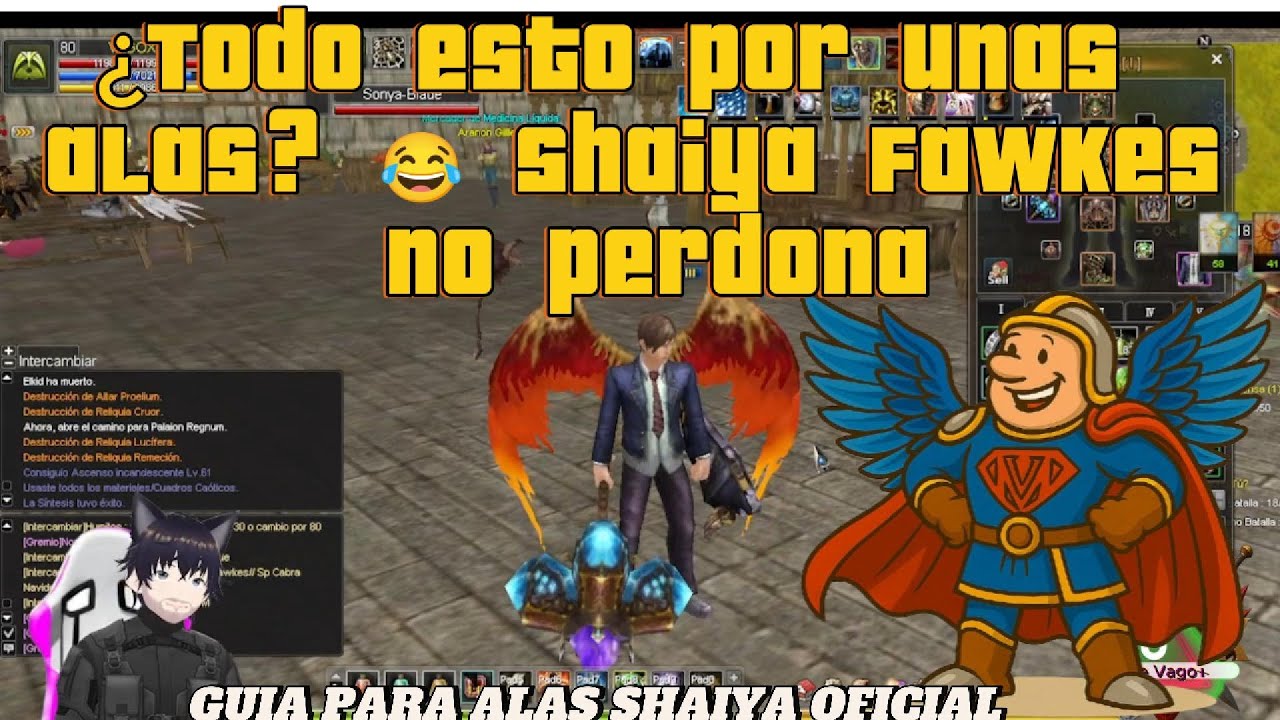 ¿Todo esto por unas alas 😂 Shaiya Fawkes no perdona/ Guia ALAS FREE
