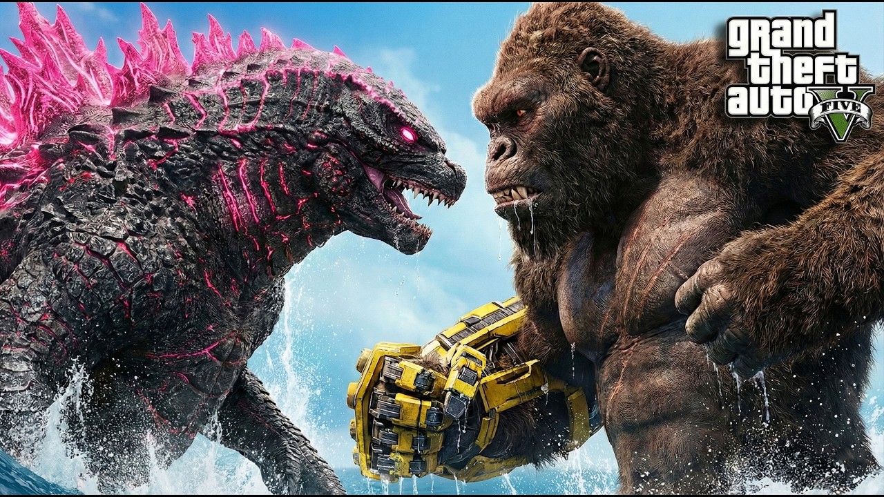 GTA 5 - Godzilla (2024) Vs. King Kong (2024) | GODZILLA X KONG THE NEW EMPIRE 2024
