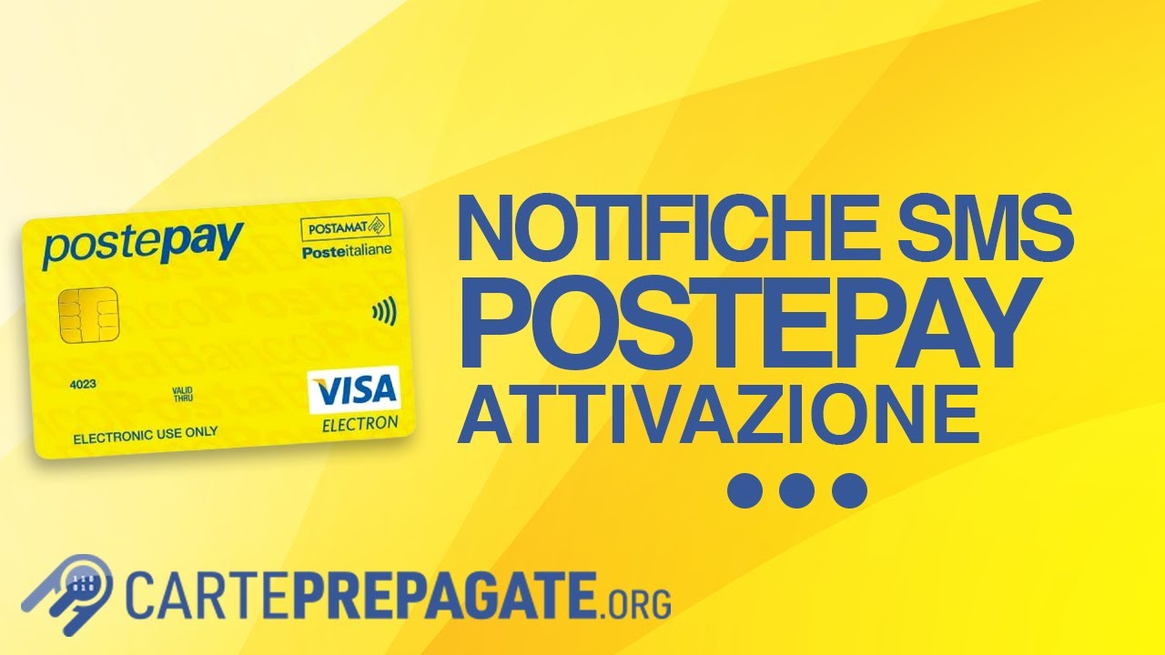 Postepay, come attivare le notifiche SMS
