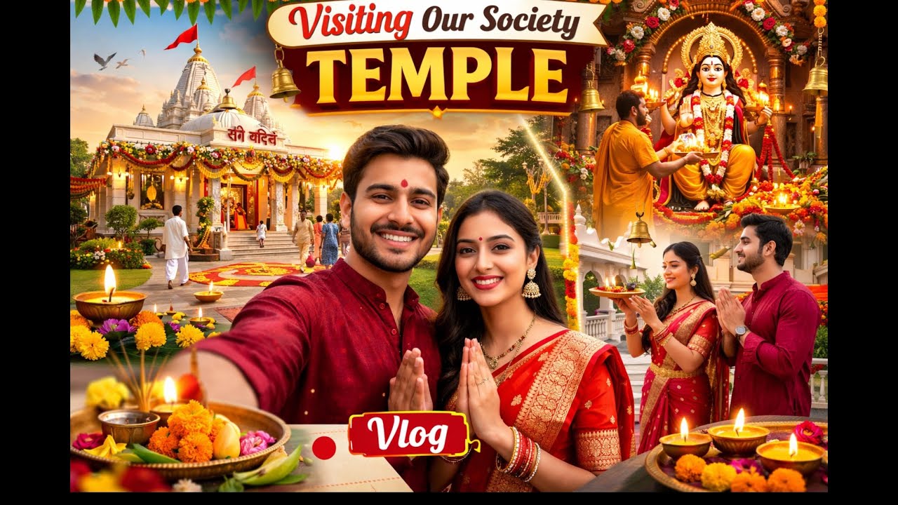 Society ke Mandir me Gaye Aaj 🙏🏻