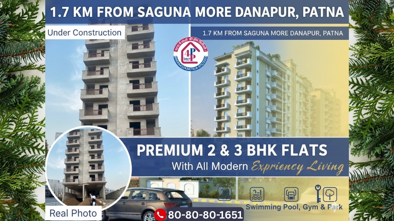 I Found the Best Deals on 2 & 3 BHK Flats Near Saguna More 📞8080801651