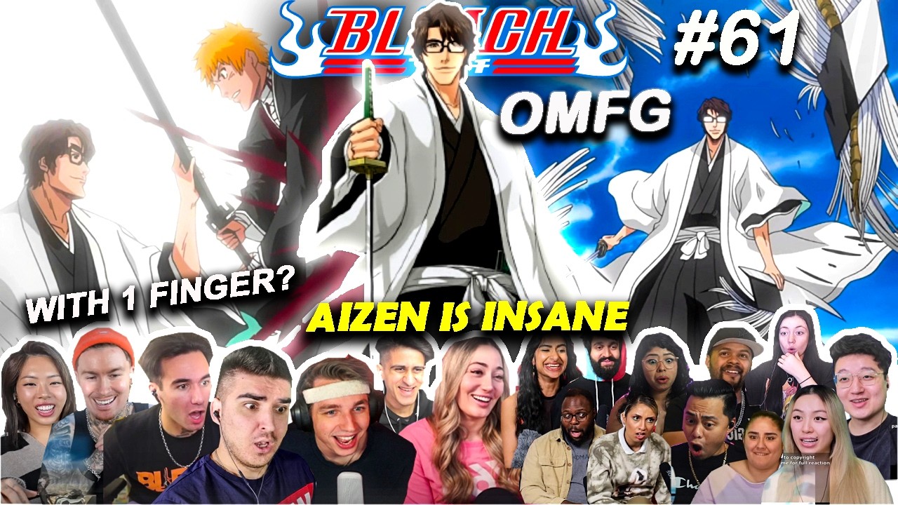 AURA! Aizen One Finger Vs Ichigo & Renji💀