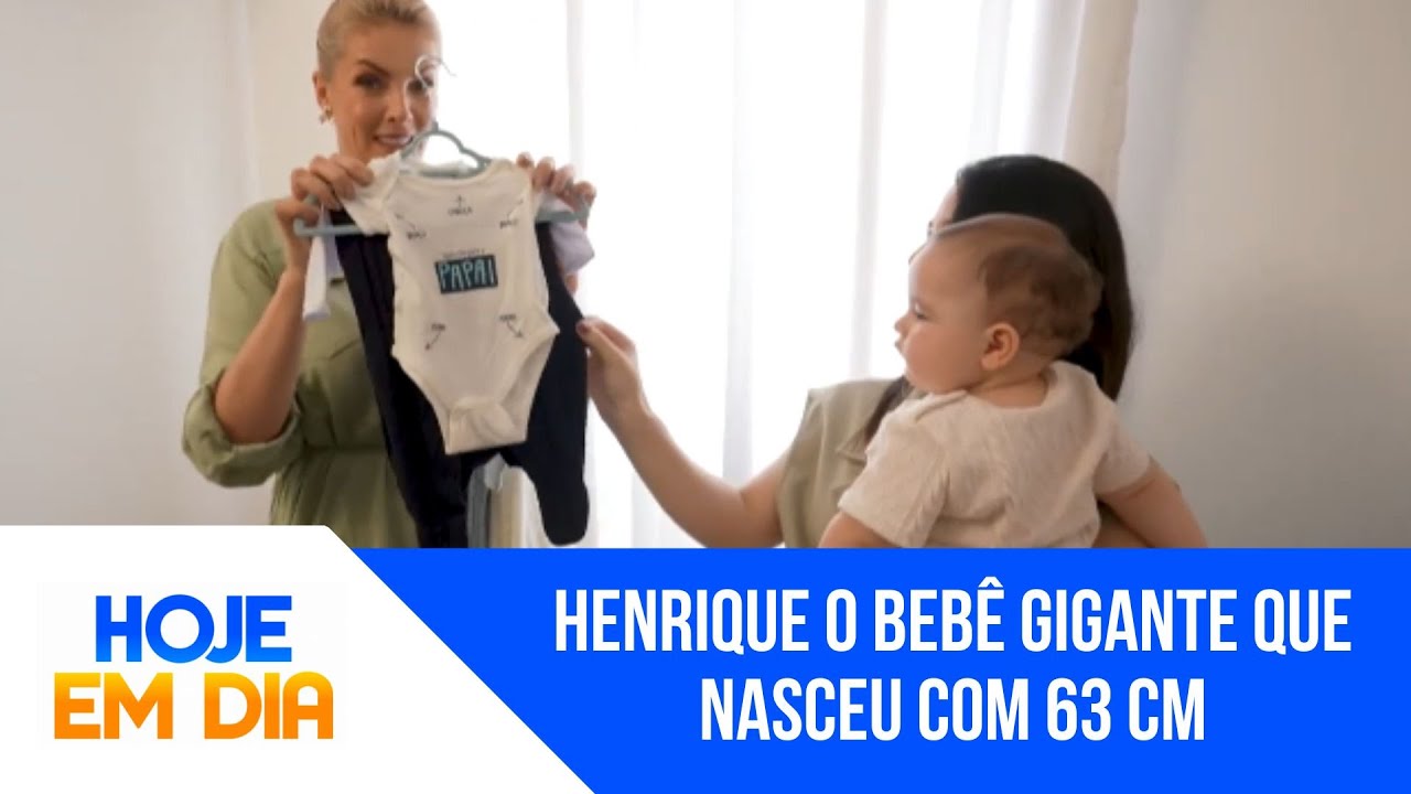 'SOS Mãe': Conheça a história de Henrique, o bebê gigante que nasceu com 63 centímetros
