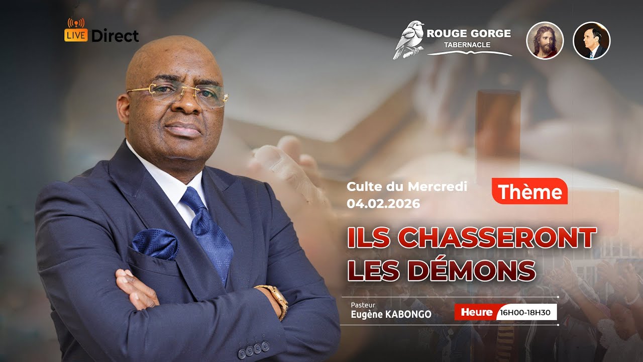 🔴 LIVE | MERCREDI 04.02.2026 | ILS CHASSERONT LES DÉMONS | Rev Eugène KABONGO