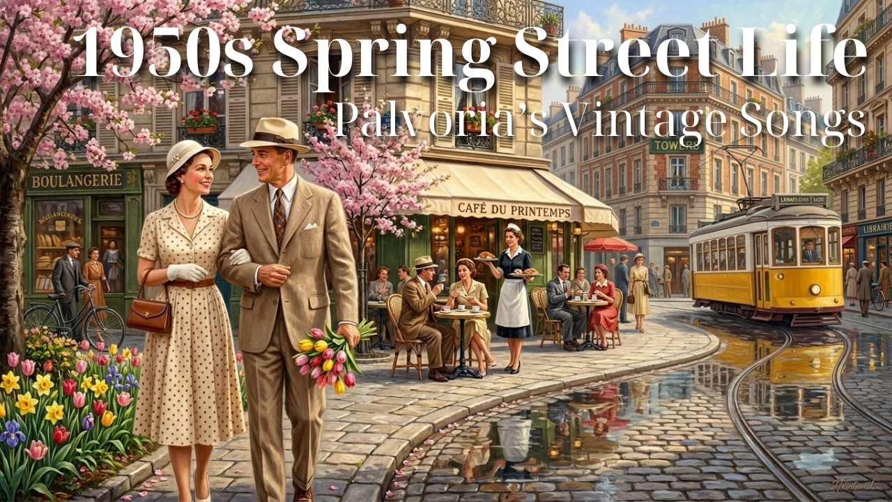 Nostalgic 1950s Spring Street Life | Palvoria’s Vintage Songs